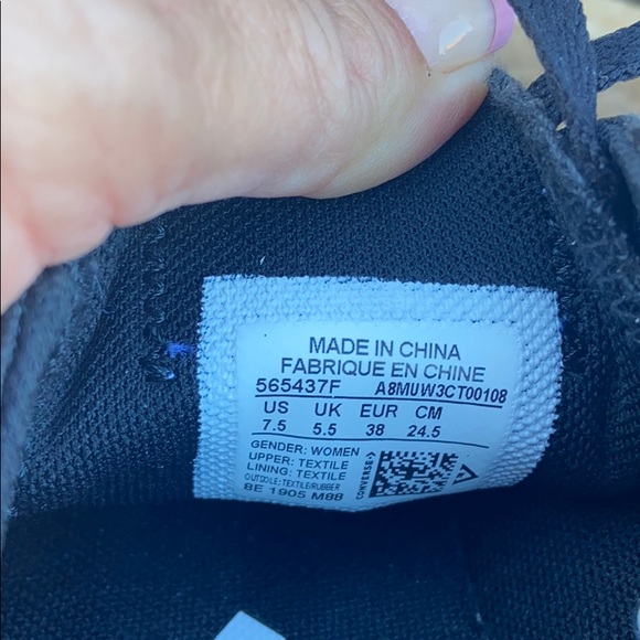 New Zig Zag Shimmer Converse All Stars 7.5 - Picture 12 of 14